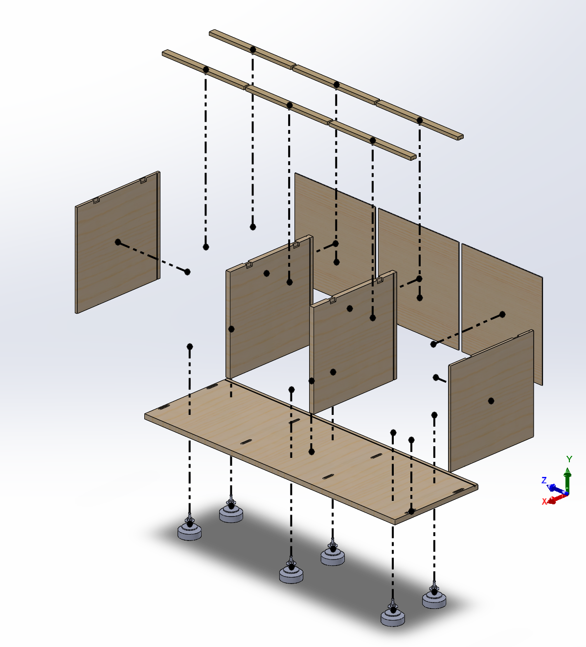 Möbelbausystem S611 das Prinzip